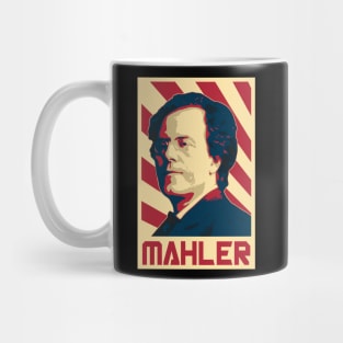 Gustav Mahler Retro Propaganda Mug